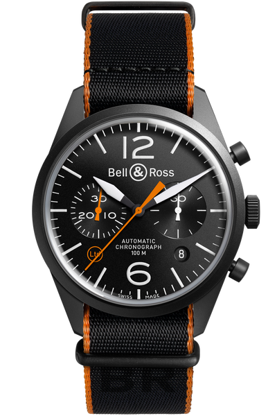 Bell & Ross BR01 Aviation BR 126 Carbon Orange Replica watch